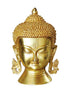 Brass Buddha Head Big Statue 2.545kg